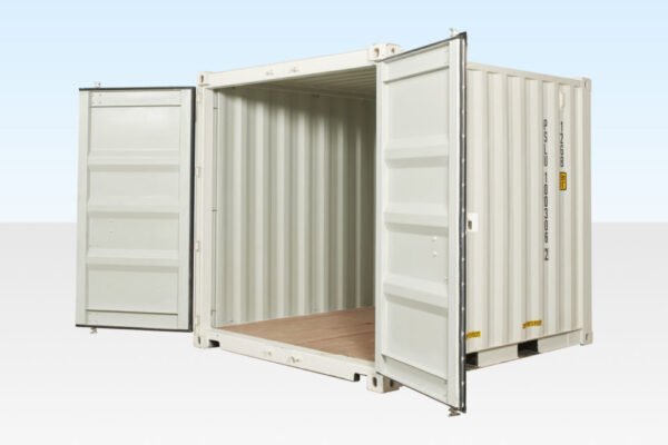 10 ft Shipping Container – White, Corten Steel, CSC Plated, 28mm Marine Ply Floor - Image 3