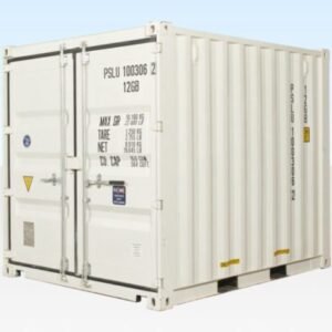 10 ft Shipping Container – White, Corten Steel, CSC Plated, 28mm Marine Ply Floor