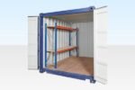 Two Tier Container Racking – Single Bay, Adjustable Shelves, 550kg Capacity
