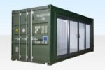 20 ft Container Home Office – Patio Doors, Insulated, Electrical Fit-Out