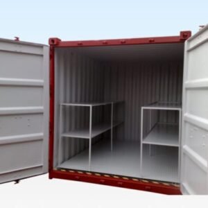 8ft x 8ft Flat Floor Bunded Storage Container – Corten Steel, 3mm Durbar Floor