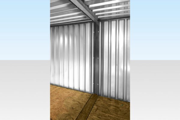 3m Side Linked Flat Pack Container Bundle – Galvanised, 11.3m² Area, 2 Units + Linking Kit - Image 2