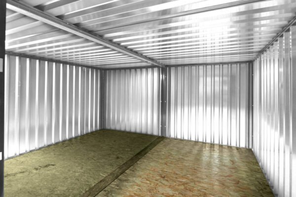3m Side Linked Flat Pack Container Bundle – Galvanised, 11.3m² Area, 2 Units + Linking Kit - Image 3