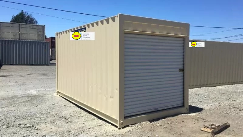 16 ft Storage Container with Roll-Up Door – Corrugated Steel, Marine Plywood Floor - Image 2