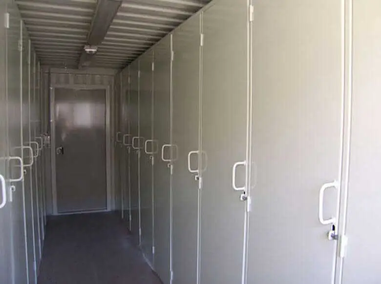 20 ft and 40 ft Change Room Container – Lockers, Electrical Fitout, Security Window - Image 3