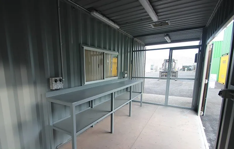 10 ft, 20 ft and 40 ft Workshop Container – Steel Construction, Customizable - Image 12