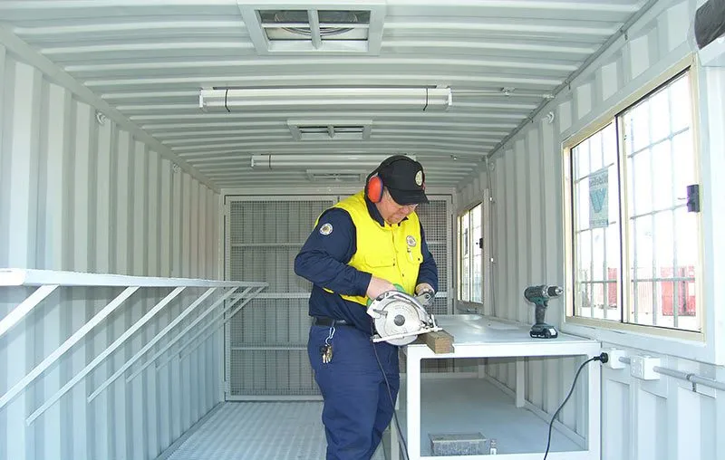 10 ft, 20 ft and 40 ft Workshop Container – Steel Construction, Customizable - Image 4