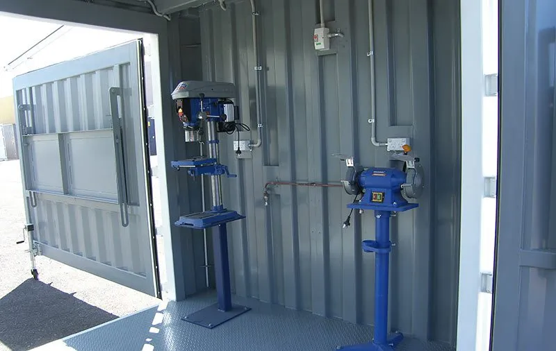 10 ft, 20 ft and 40 ft Workshop Container – Steel Construction, Customizable - Image 5