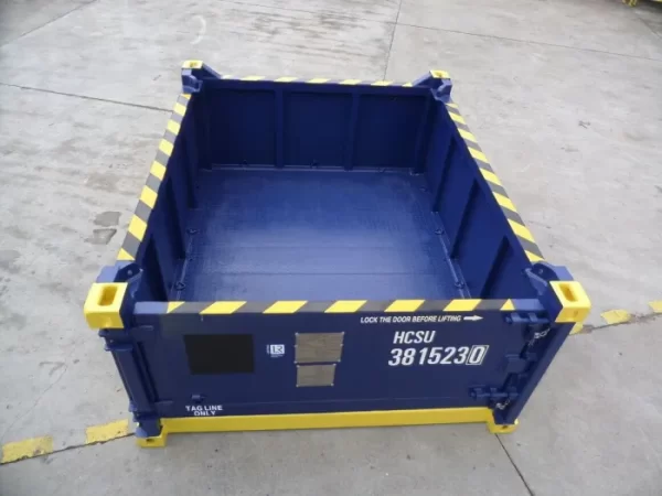 10 ft DNV 2.7-1 Half Height Open Top Container – Corten Steel with Single Swing Door - Image 5