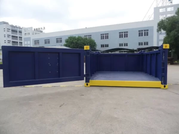 10 ft DNV 2.7-1 Half Height Open Top Container – Corten Steel with Single Swing Door - Image 4