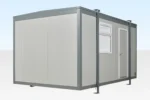 16 ft x 10 ft Jackleg Cabin – Open Plan Site Office with Electric Heater and Vinyl Flooring
