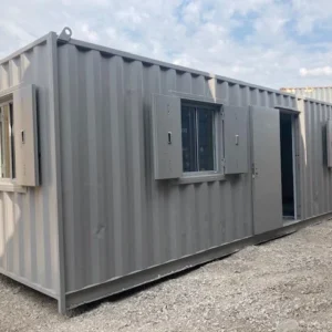 30 ft Office Container – Insulated with Melamine Interior, Vinyl Flooring, and Electrical Package