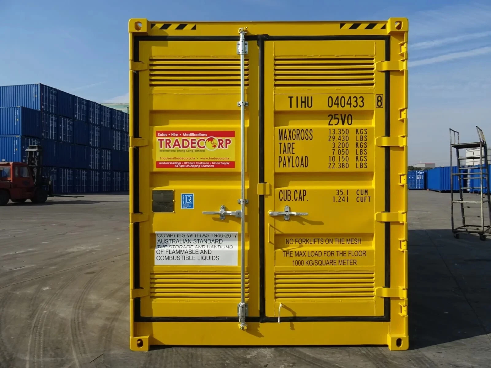 20ft Dangerous Goods Storage Container with Bunded Floor - Image 2