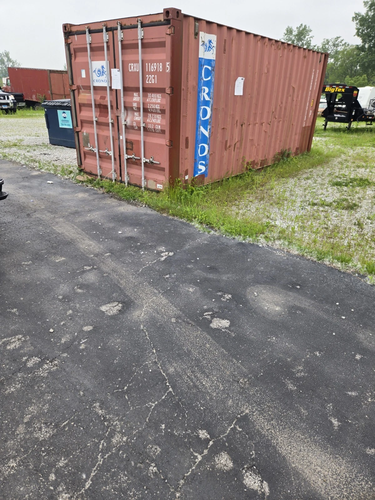 Used 20ft Storage Container – Steel Construction - Image 2