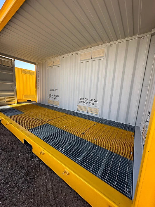 20ft Dangerous Goods Storage Container with Bunded Floor - Image 8