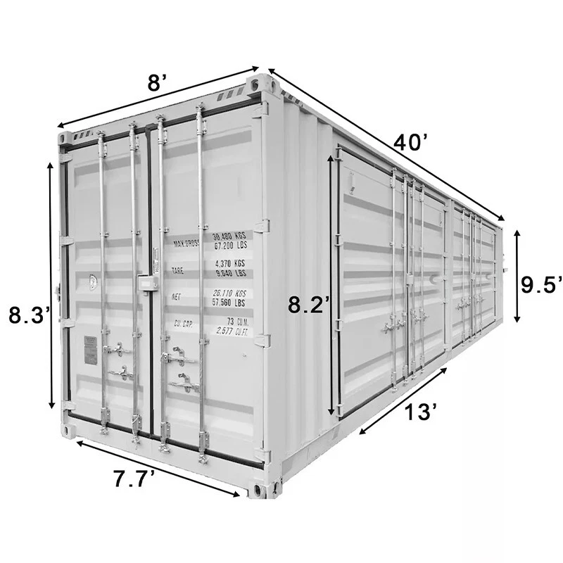 New 40ft High Cube Container with Four Side Doors and End Door - Image 18