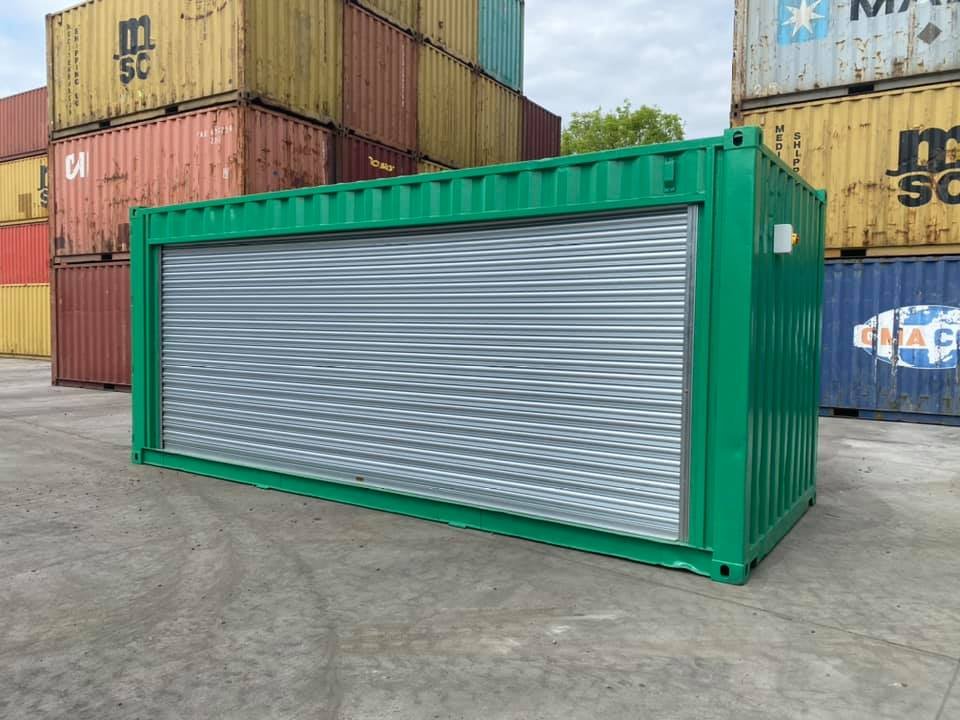 20ft Shipping Container with Roller Shutter Door Conversion - Image 2
