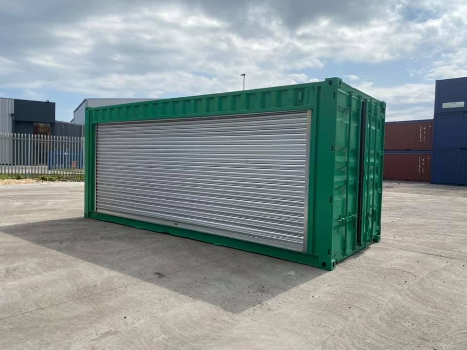 20ft Shipping Container with Roller Shutter Door Conversion - Image 3