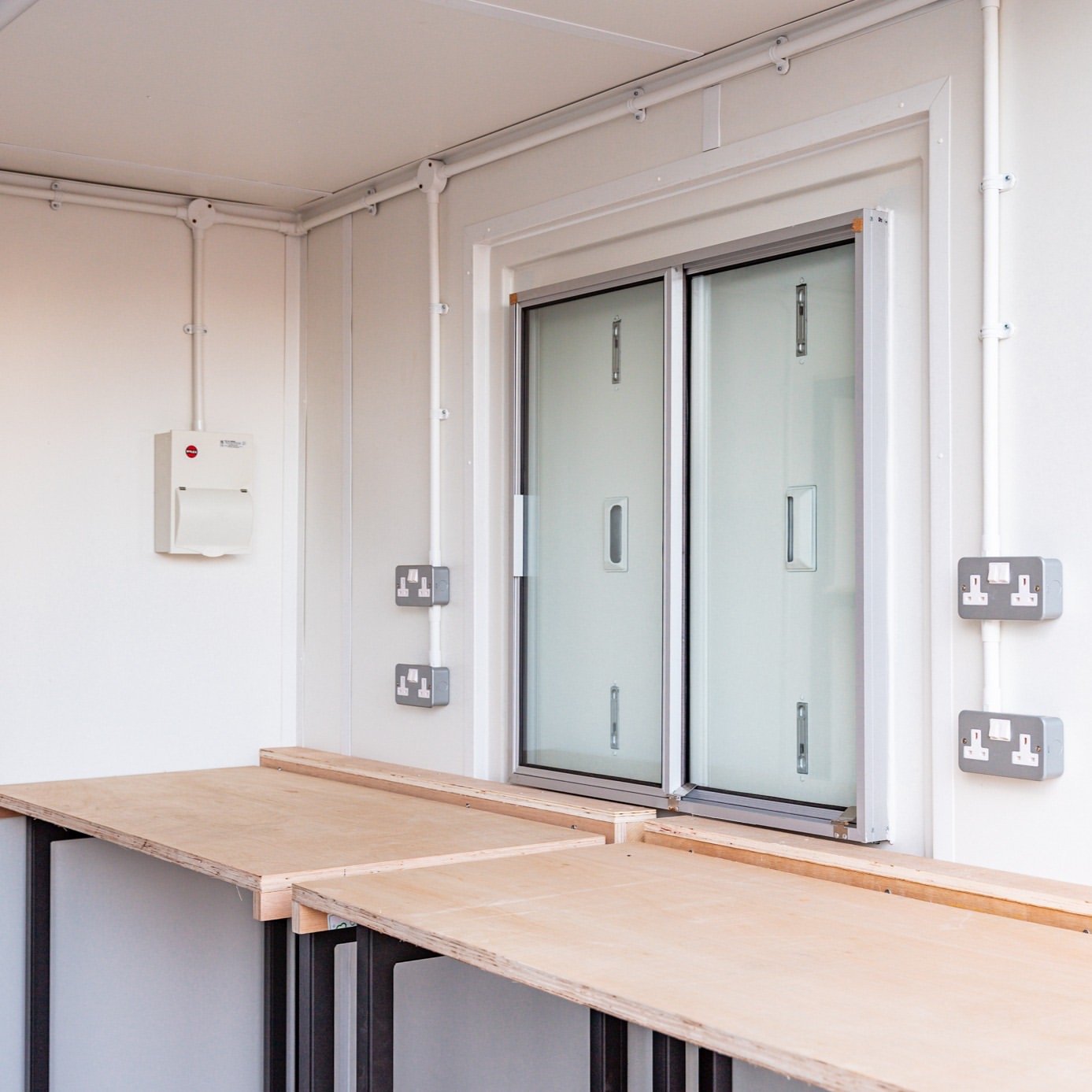 10ft Custom Workshop and Office Shipping Container with Electrical Fit-Out - Image 3
