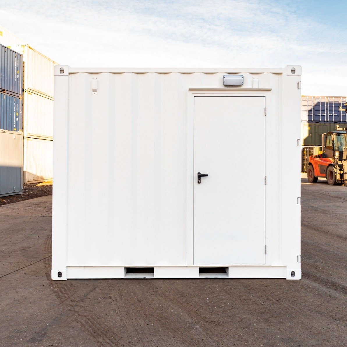 10ft Custom Workshop and Office Shipping Container with Electrical Fit-Out - Image 2